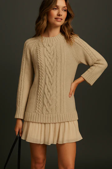 Vestido Maya de punto trenzado