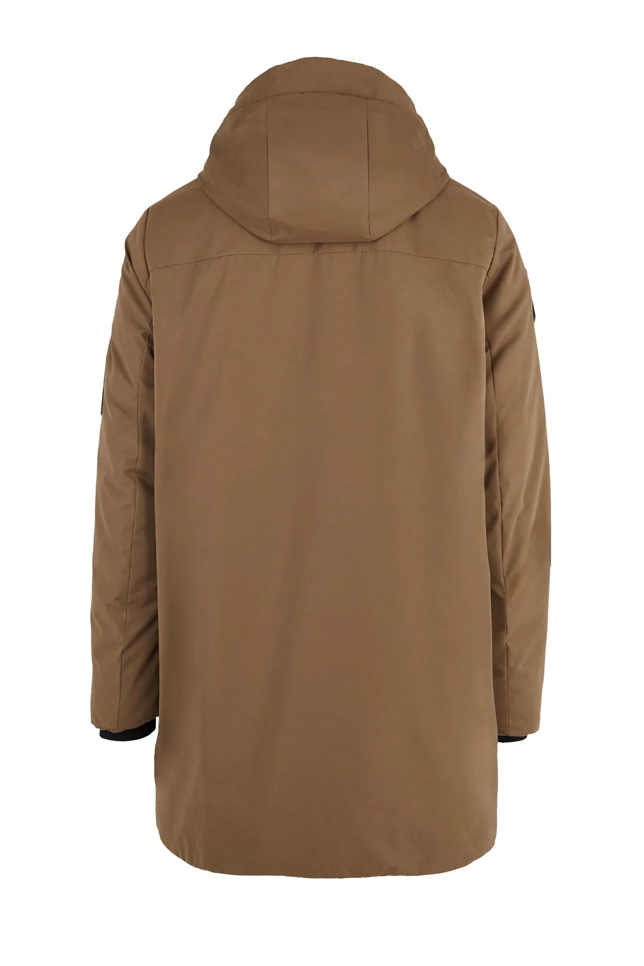 Parka larga con capucha